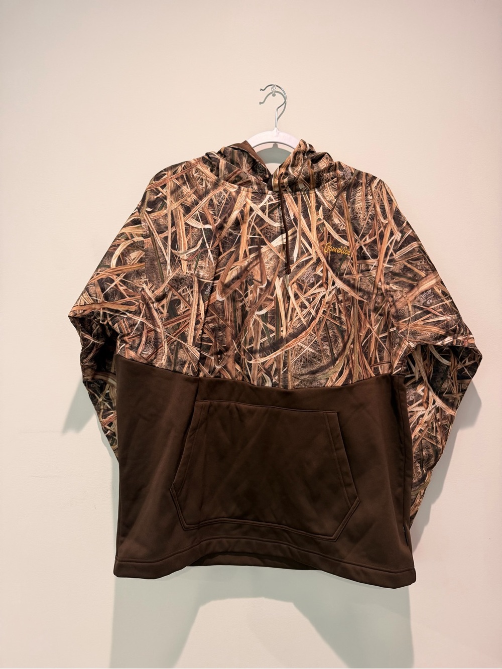 Gamehide Men’s Brown & Camouflage Pullover Hooded Puffer